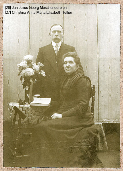 Jan Julius George Meschendorp en Christina Anna Maria Elisabeth Tellier